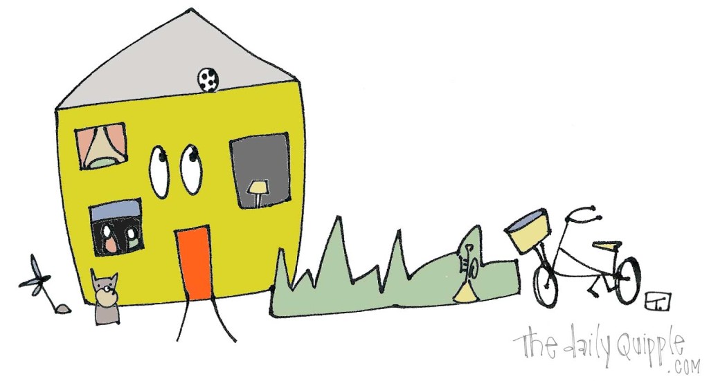 Lived In House | a fun illustration from The Daily Quipple