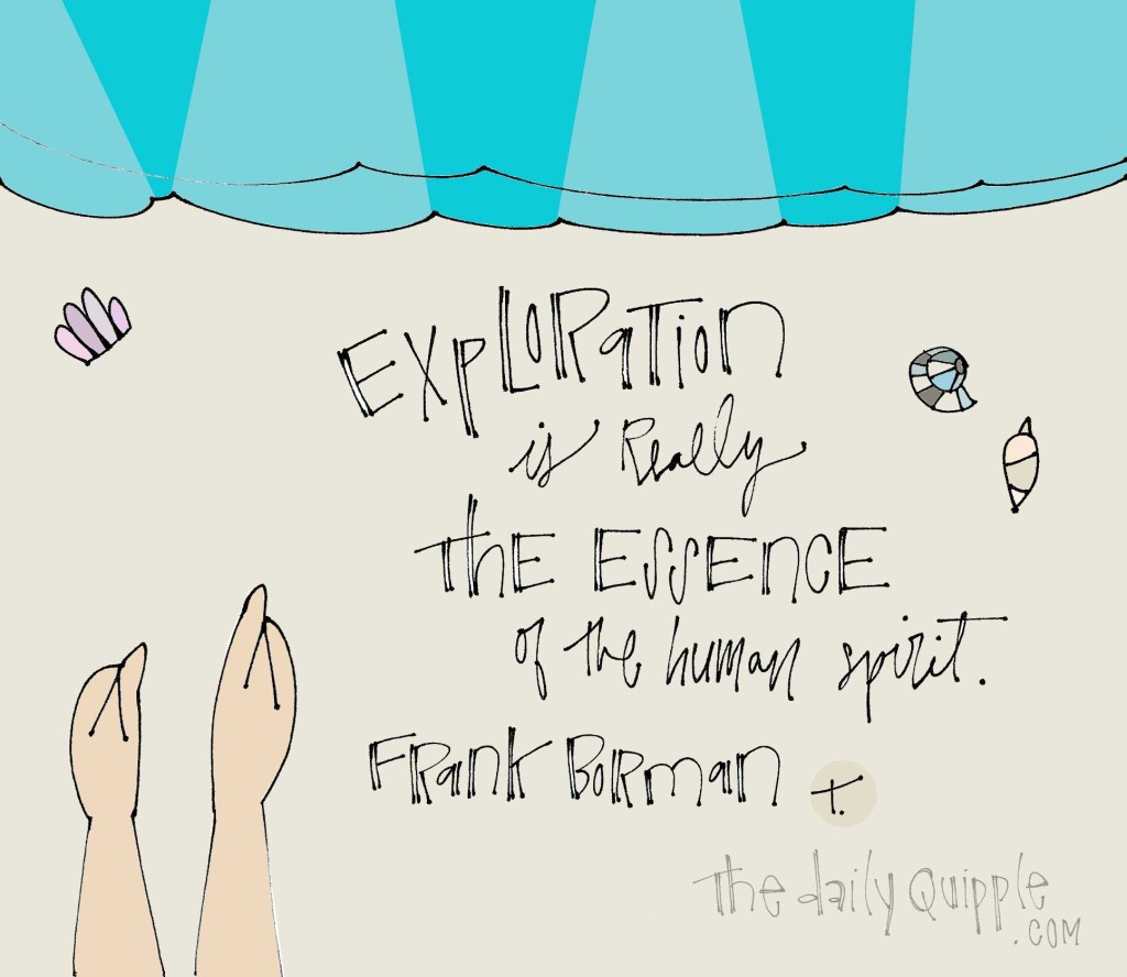  "Exploration is really the essence of the human spirit." [Frank Borman]