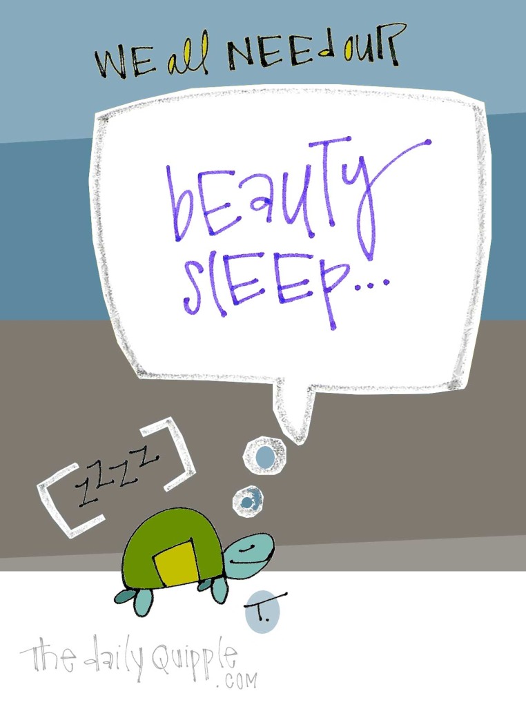 We all need our beauty sleep… [zzzz]