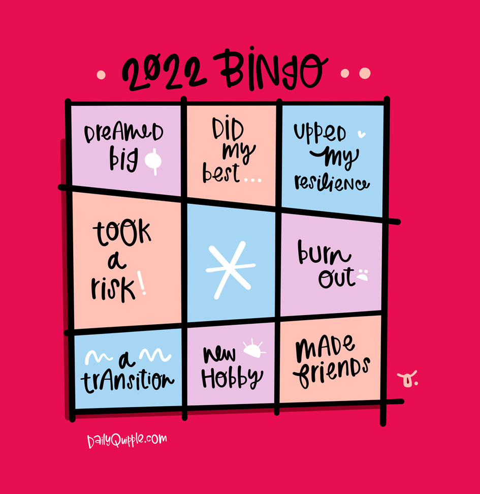 2022 Bingo | The Daily Quipple
