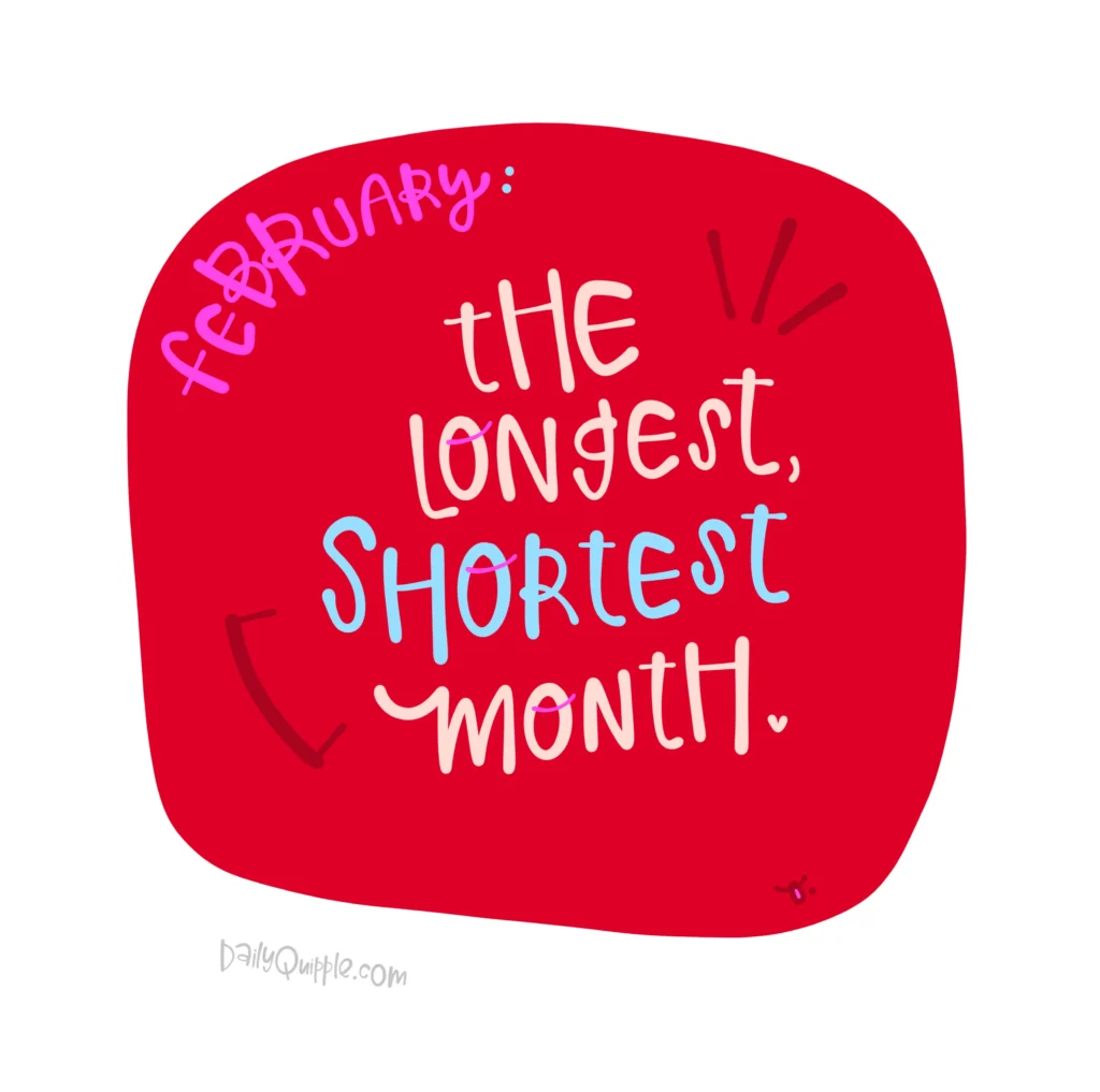 Longest Shortest Month | The Daily Quipple