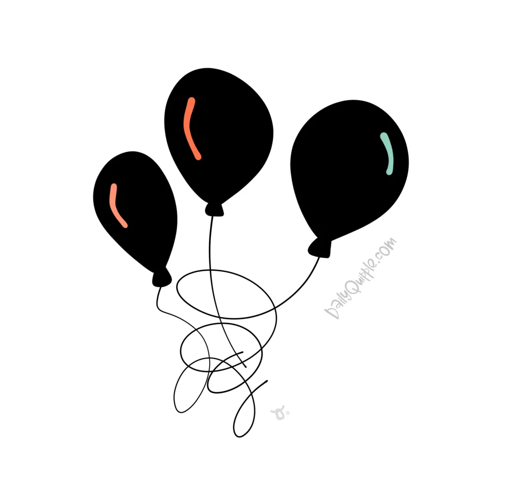 Three Spooky Balloons | The Daily Quipple