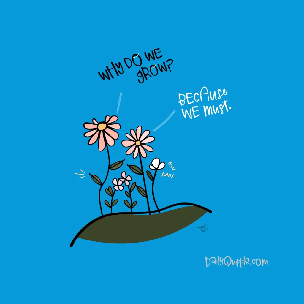 Because Flowers Grow | The Daily Quipple