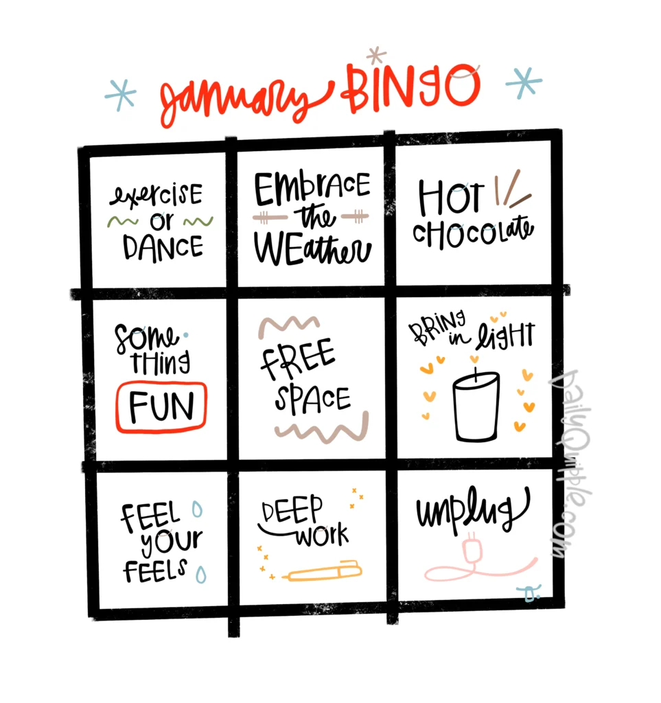 January Bingo | The Daily Quipple