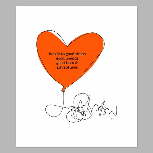 Grateful Hearts and Hats Digital Print