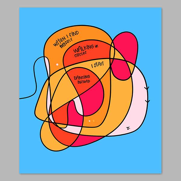 Dance Instead Digital Print