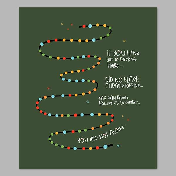 Tiptoeing Into December Digital Print