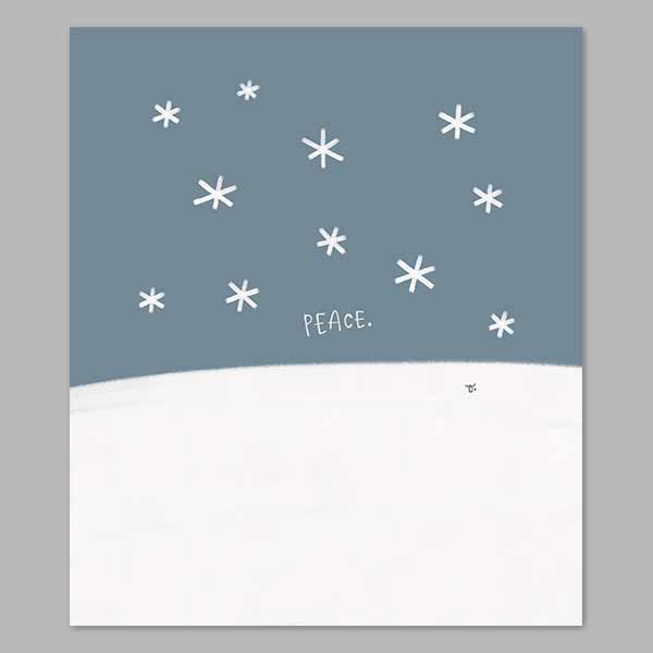 That Peaceful Snow Glow Digital Print