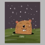 Groundhog Says Sorry Digital Print