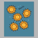 Sun and Snow Digital Print