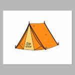 Cozy Camp In Digital Print