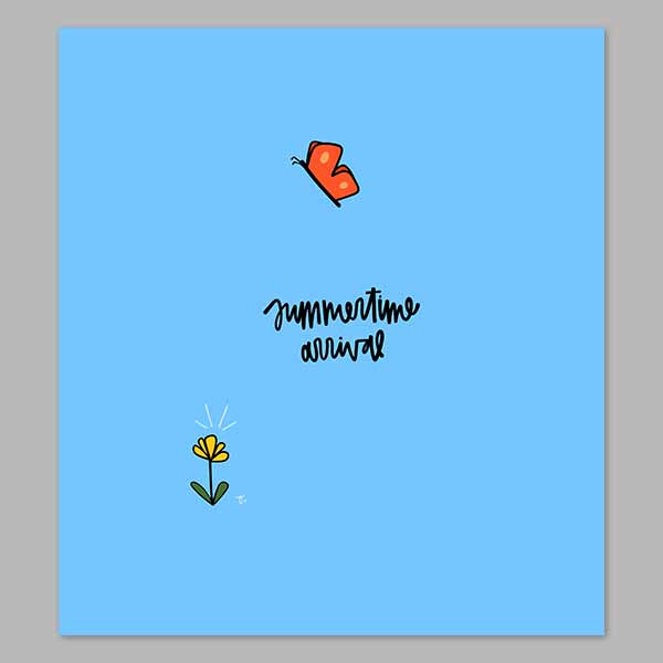 Summertime Activities Digital Print
