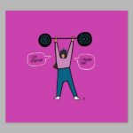 I Am Strong I Work Out Digital Print